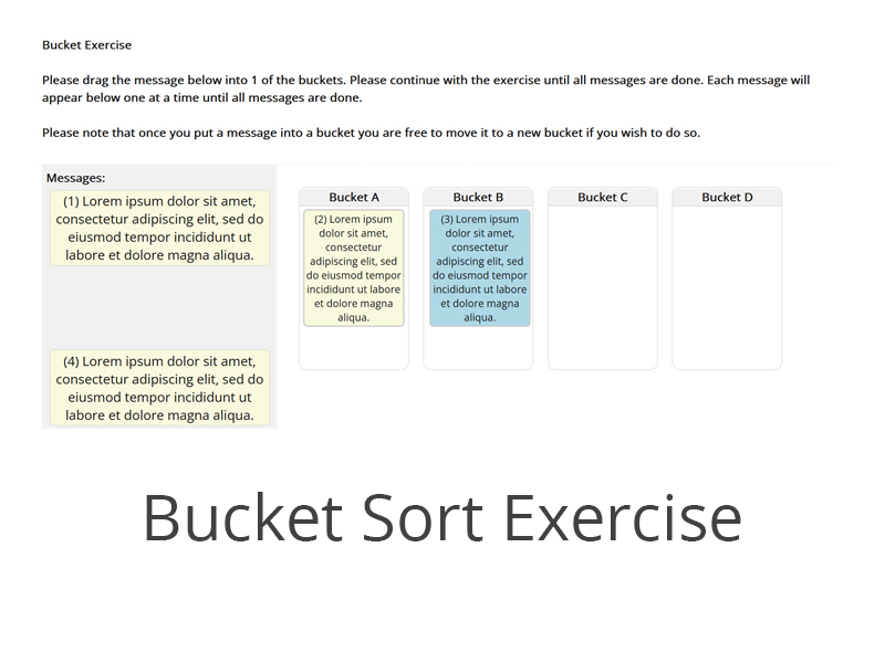 Bucket Sort Exercise