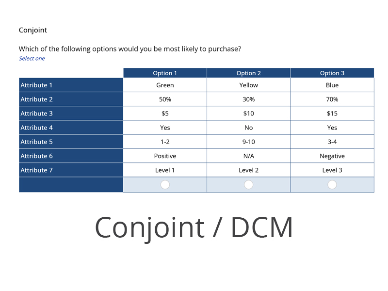 Conjoint / DCM