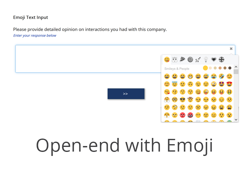 Open-end with Emoji