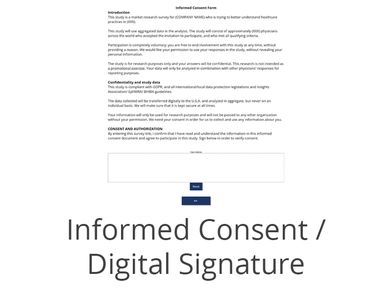 Informed Consent/Digital Signature