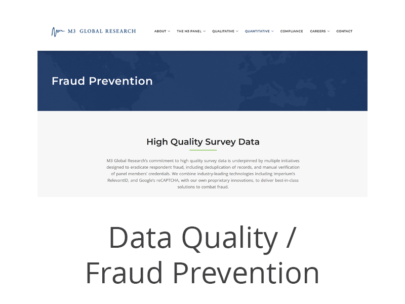 Data Quality and Fraud Prevention