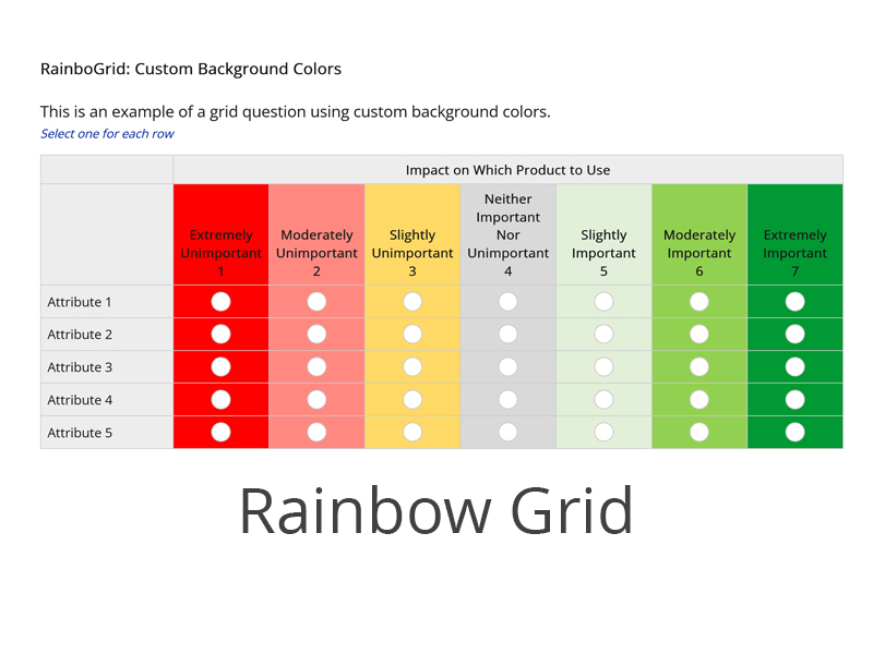 Rainbow Grid